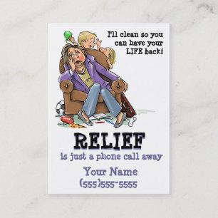 Haus putzende Dienstleistungsunternehmenkarte Visitenkarte