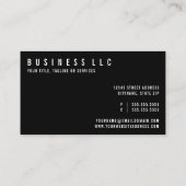 Haus putzender Mädchenwitz Visitenkarte (Rückseite)