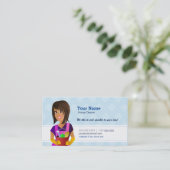 Haus-Reiniger-Visitenkarten Visitenkarte (Stehend Vorderseite)