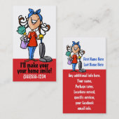 Haus-Reinigung. Sauberere fördernde Visitenkarte (Vorne/Hinten)