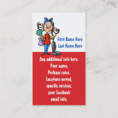 Haus-Reinigung. Sauberere fördernde Visitenkarte (Rückseite)