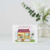 Haus-Reinigung Visitenkarte (Stehend Vorderseite)