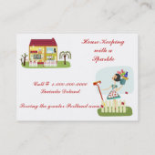 Haus-Reinigung Visitenkarte (Rückseite)