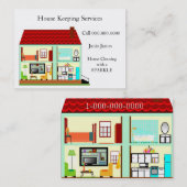 Haus-Reinigung Visitenkarte (Vorne/Hinten)