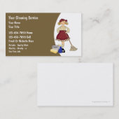 Haus-Reinigungs-Visitenkarten Visitenkarte (Vorne/Hinten)