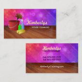 Haus-Reinigungs-Visitenkarten Visitenkarte (Vorne/Hinten)