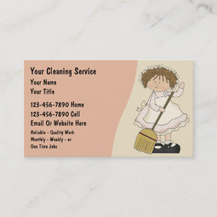 Haus-Reinigungs-Visitenkarten Visitenkarte