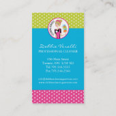 Haus-Reinigungs-Visitenkarten Visitenkarte (Rückseite)