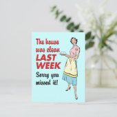 Haus sauber postkarte (Stehend Vorderseite)