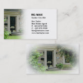 Haus-schwarze Tür-wirkliche Visitenkarte (Vorne/Hinten)