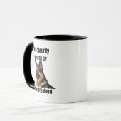 Haus Sicherheit durch Deutscher Schäferhund Tasse (Vorderseite Links)