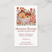 Haus Sitzen Garten Bauernhof Maßgeschneidert Visitenkarte (Vorderseite)