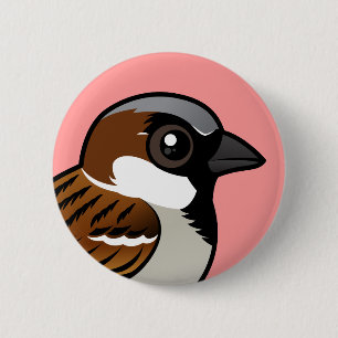 Haus-Spatz Button