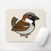 Haus-Spatz Mousepad (Mit Mouse)