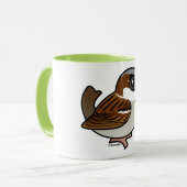 Haus-Spatz Tasse (Vorderseite Links)