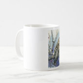 Haus-Spatzen-Vogel-Tasse Kaffeetasse (Vorderseite Links)