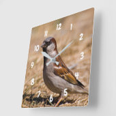 Haus-Spatzenvogel Uhr (Winkel)