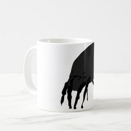 Haus-Staub-Milbe Kaffeetasse (Vorderseite Links)