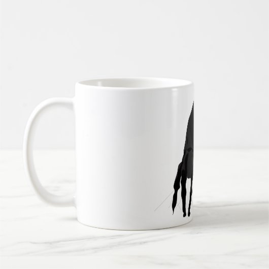 Haus-Staub-Milbe Kaffeetasse (Links)
