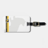 Haus-Stolz-Grafik Harry Potters | Hufflepuff Gepäckanhänger (Vorderseite horizontal)