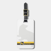 Haus-Stolz-Grafik Harry Potters | Hufflepuff Gepäckanhänger (Vorderseite vertikal)