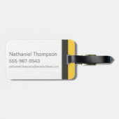 Haus-Stolz-Grafik Harry Potters | Hufflepuff Gepäckanhänger (Rückseite horizontal)