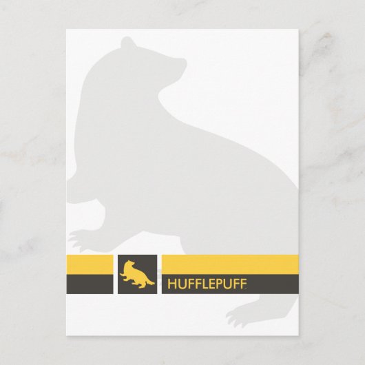 Haus-Stolz-Grafik Harry Potters | Hufflepuff Postkarte (Vorderseite)