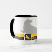 Haus-Stolz-Grafik Harry Potters | Hufflepuff Tasse (Vorderseite Links)