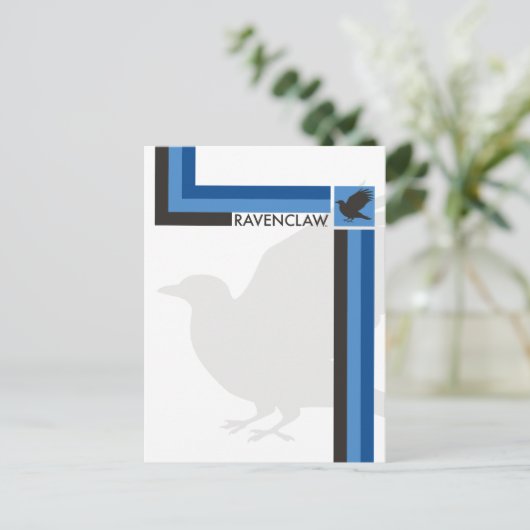 Haus-Stolz-Grafik Harry Potters | Ravenclaw Postkarte (Stehend Vorderseite)