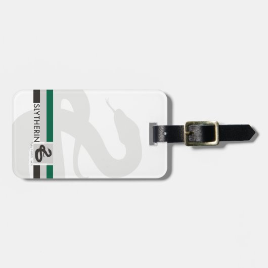 Haus-Stolz-Grafik Harry Potters | Slytherin Gepäckanhänger (Vorderseite horizontal)