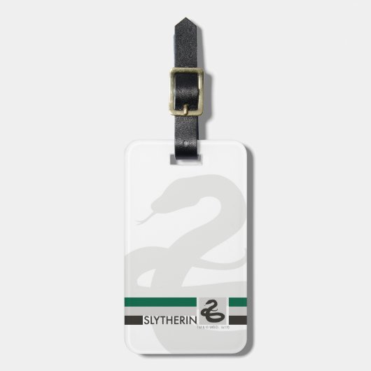 Haus-Stolz-Grafik Harry Potters | Slytherin Gepäckanhänger (Vorderseite vertikal)