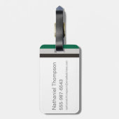 Haus-Stolz-Grafik Harry Potters | Slytherin Gepäckanhänger (Rückseite vertikal)