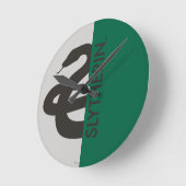 Haus-Stolz-Grafik Harry Potters | Slytherin Runde Wanduhr (Winkel)