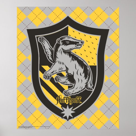 Haus Stolz Wappen Harry Potter Hufflepuff Poster Zazzle De