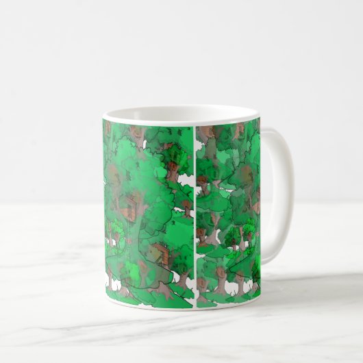 HAUS ÜBER BAUM KAFFEETASSE (VorderseiteRechts)