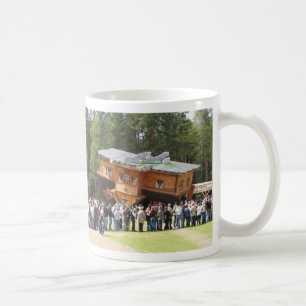 Haus umgedreht kaffeetasse