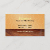 Haus-und Büro-Reinigungs-Visitenkarten Visitenkarte (Rückseite)