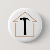 Haus und Hammer Button (Vorderseite)