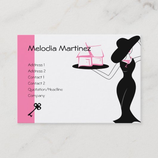 Haus und Schlüssel Visitenkarte (Vorderseite)