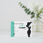 Haus und Schlüssel Visitenkarte (Stehend Vorderseite)