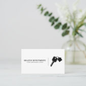 Haus und Schlüssel Visitenkarte (Stehend Vorderseite)