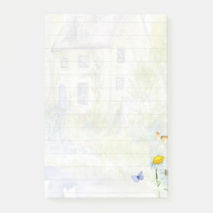 Haus und Teich Post-it Klebezettel