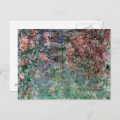 Haus unter den Rose von Claude Monet Postkarte (Vorne/Hinten)
