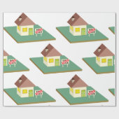 Haus Verkauft Geschenkpapier (Flach)