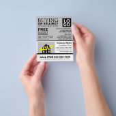 Haus verkauft, Realtor, Anwesen Agent Werbung Flyer (Gruppe)