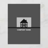 Haus verkauft, Realtor, Anwesen Agent Werbung Flyer (Hinten)