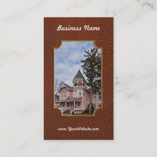 Haus - Viktorianisch - Flemington, NJ - Die rosa D Visitenkarte