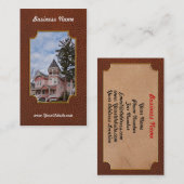 Haus - viktorianisch - Flemington, NJ - die rosa Visitenkarte (Vorne/Hinten)