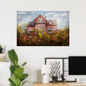 Haus - Viktorianisch - Sommerliche Hütte Poster (Heimbüro)