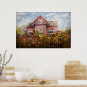 Haus - Viktorianisch - Sommerliche Hütte Poster (Küche)